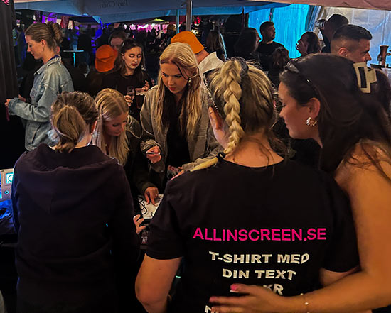 Event och uthyrning med All in Screen på plats